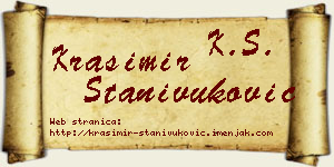 Krasimir Stanivuković vizit kartica